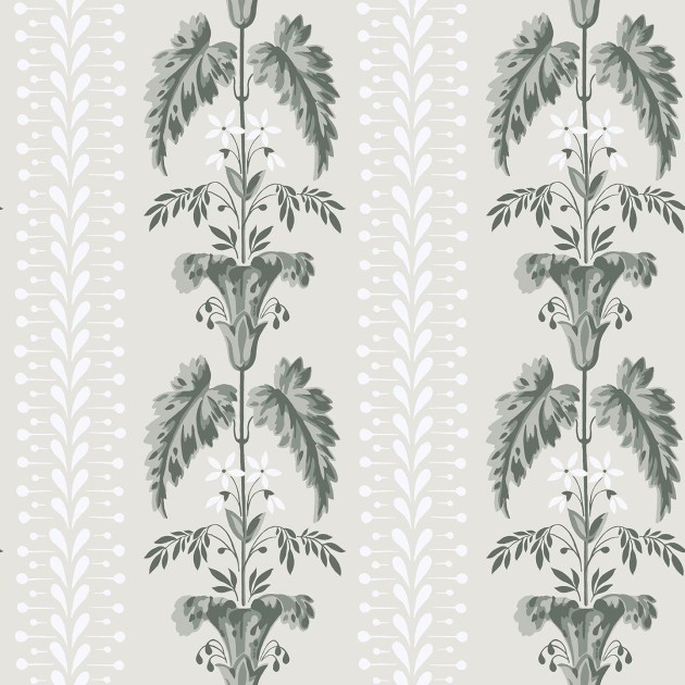 Sandberg 831-28 Lofstad Sophie Spring Green - tapeta w botaniczne pasy