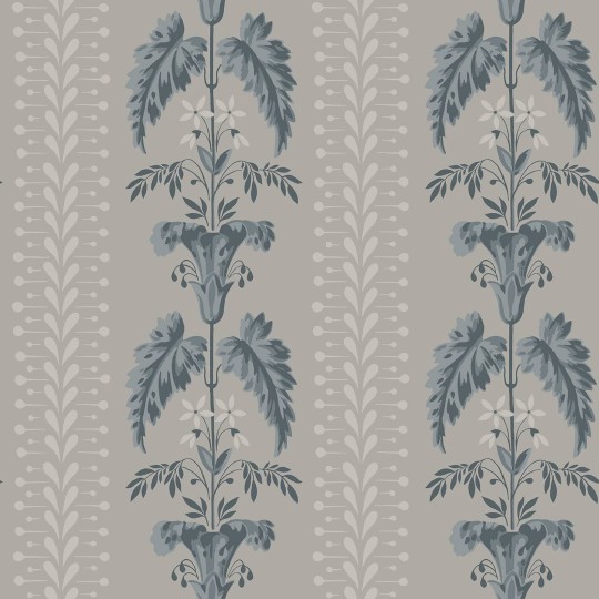 Sandberg 831-36 Lofstad Sophie Indigo Blue - tapeta w botaniczne pasy
