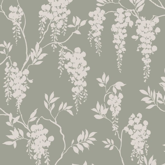 Sandberg 833-28 Lofstad Hedvig Garden Green - tapeta w glicynię