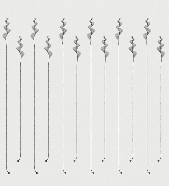 London Art 18509-02 Exclusive 18 Spirali - mural w kwiaty