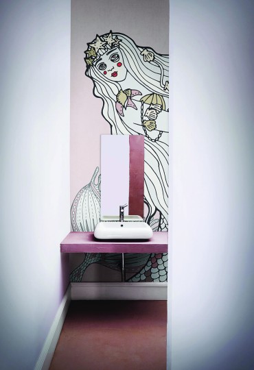 London Art 18516-03 Exclusive 18 Seiren - mural morski z syreną