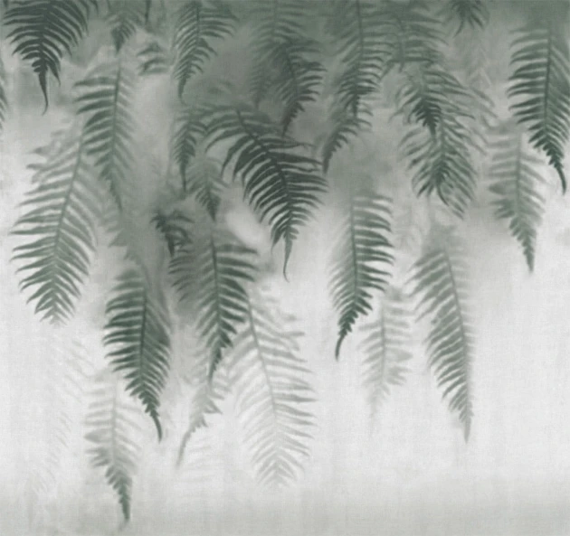 London Art 18517-01 Exclusive 18 The breath of ferns - mural roślinny z paprociami