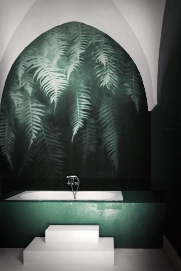 London Art 18517-02 Exclusive 18 The breath of ferns - mural roślinny z paprociami