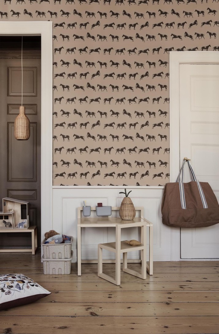 Tapeta Ferm LIVING - Horse Wallpaper 193