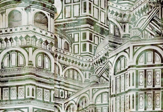 Mural Tecnografica Decoratives Firenze Duomo GREEN