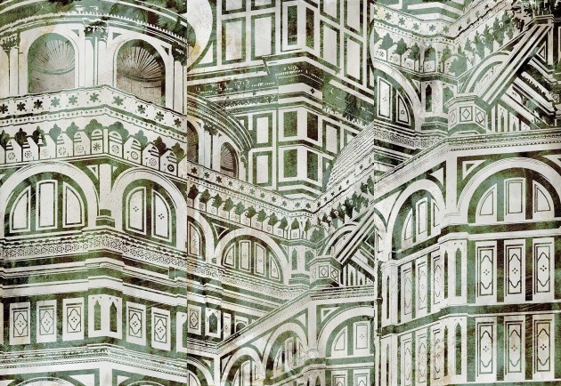 Mural Tecnografica Decoratives Firenze Duomo GREEN