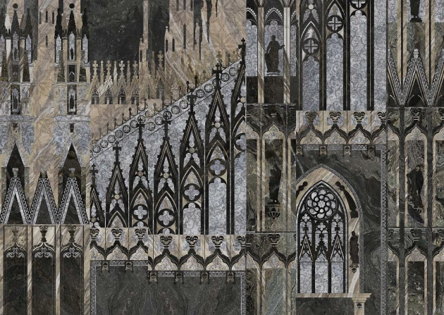 Mural Tecnografica Decoratives Milano Duomo NIGHT