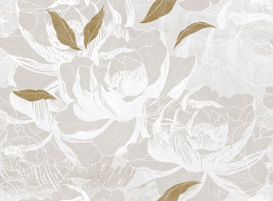 Mural Tecnografica Decoratives Haiku GOLD