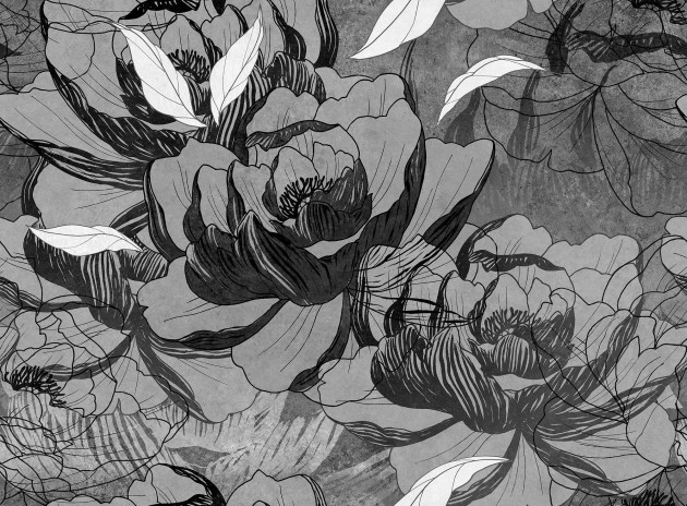 Mural Tecnografica Decoratives Haiku COAL