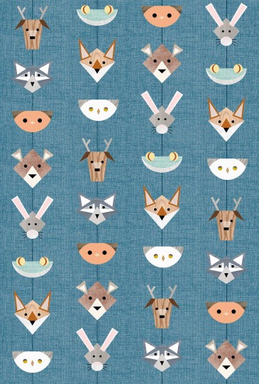 Mural Tecnografica Decoratives Totem BLUE