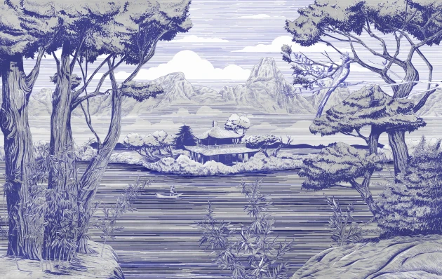Mural Tecnografica Decoratives Sho BLUE