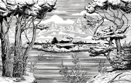 Mural Tecnografica Decoratives Sho BLACK AND WHITE