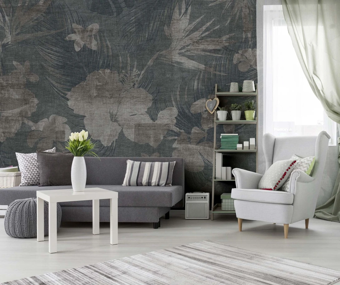 Mural Tecnografica Decoratives Den Flower BLUE