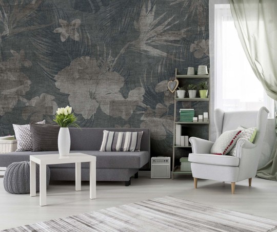 Mural Tecnografica Decoratives Den Flower BLUE