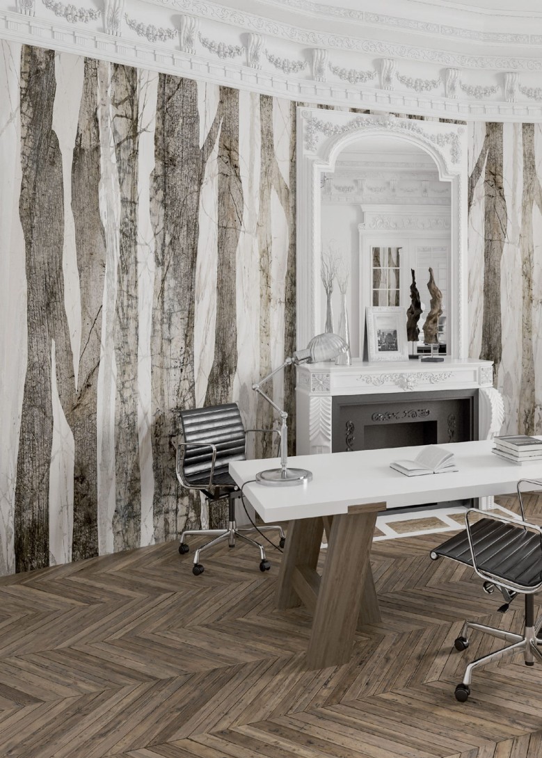 Mural Tecnografica Decoratives Forest WHITE