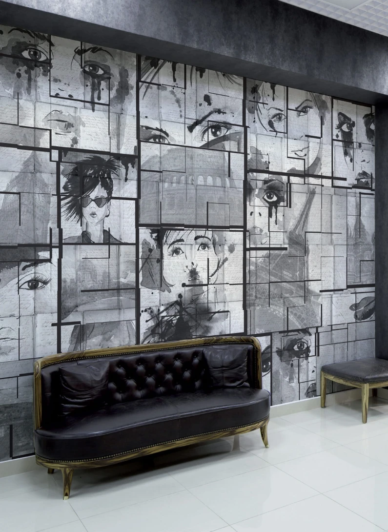 Mural Tecnografica Decoratives Comix BLACK AND WHITE