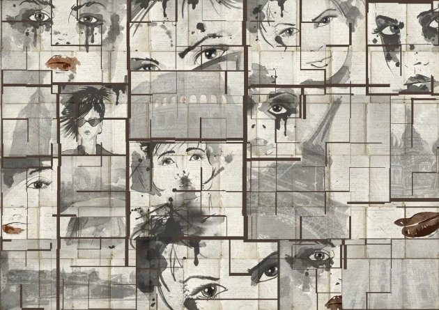 Mural Tecnografica Decoratives Comix CHOCOLATE