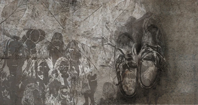 Mural Tecnografica Decoratives Don't be Shy DARK GREY