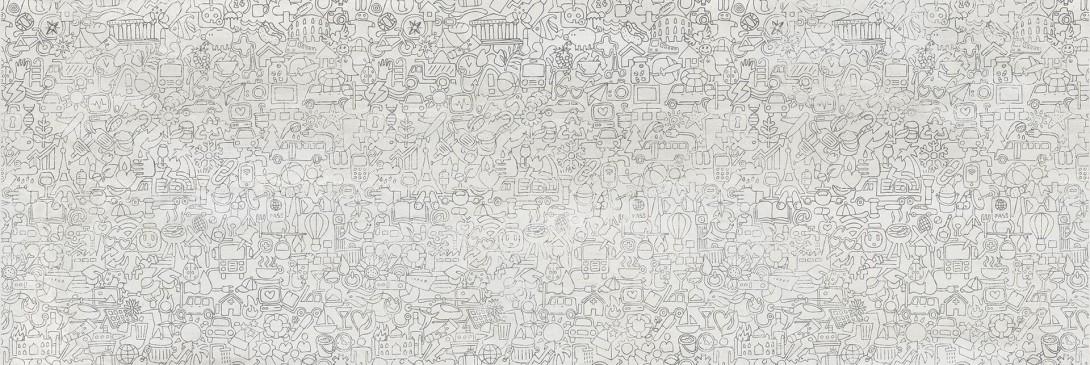 Mural Tecnografica Decoratives Art Ghirigori WHITE