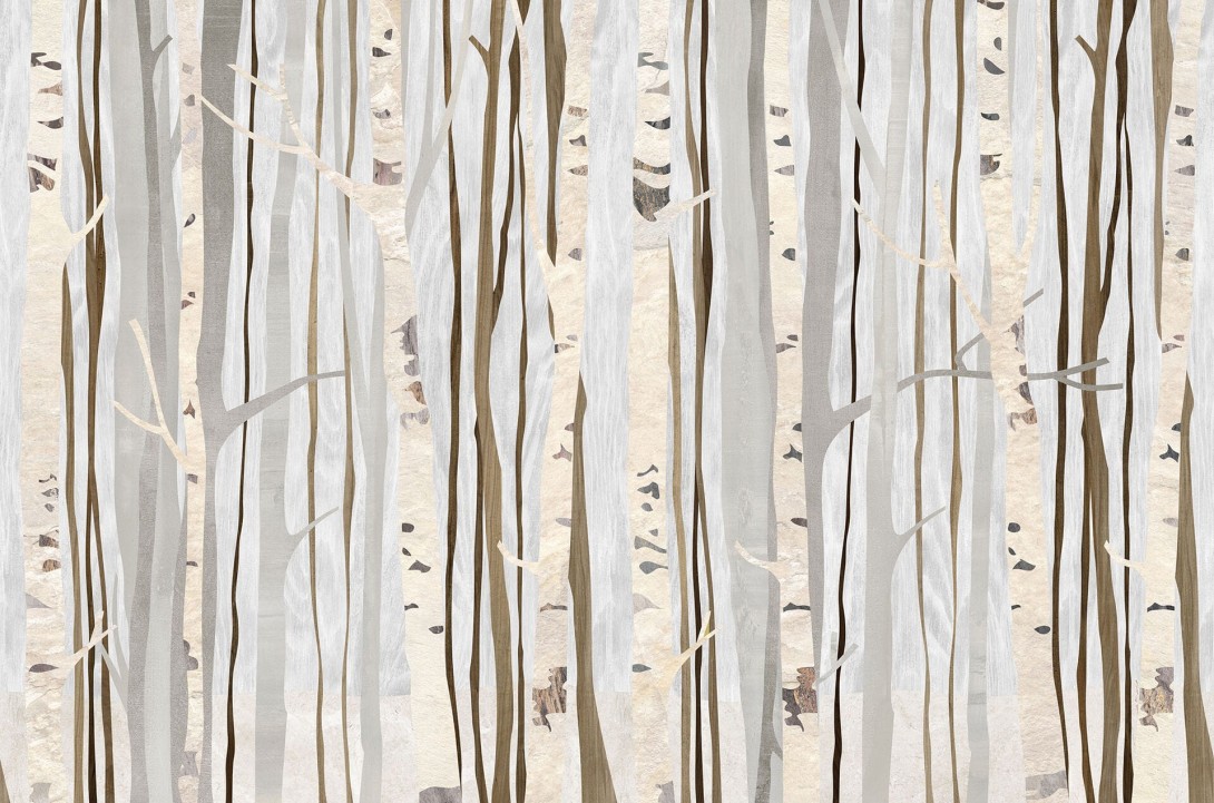 Mural Tecnografica Decoratives Alberi Infinity WHITE