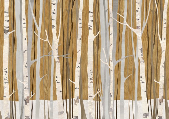 Mural Tecnografica Decoratives Alberi Infinity BROWN