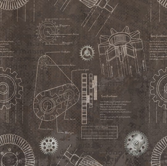 Mural Tecnografica Decoratives Amboise DARK BROWN