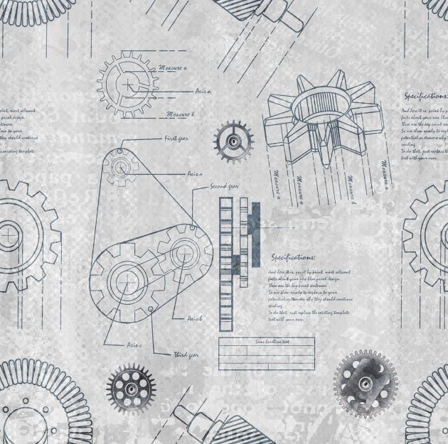 Mural Tecnografica Decoratives Amboise LIGHT GREY