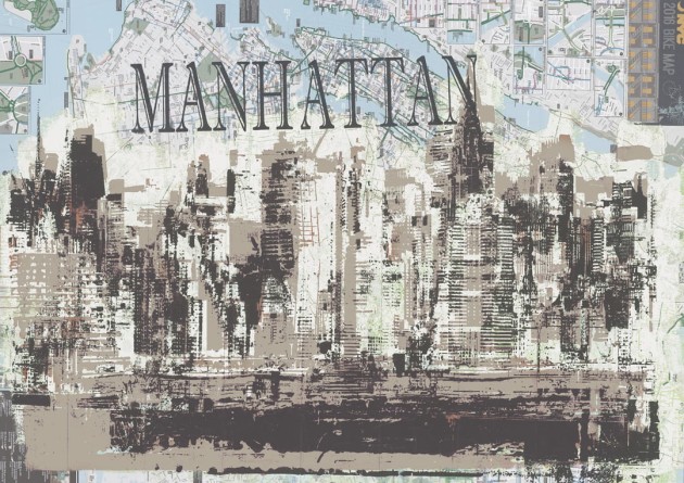 Mural Tecnografica Decoratives Manhattan DOVE-GREY