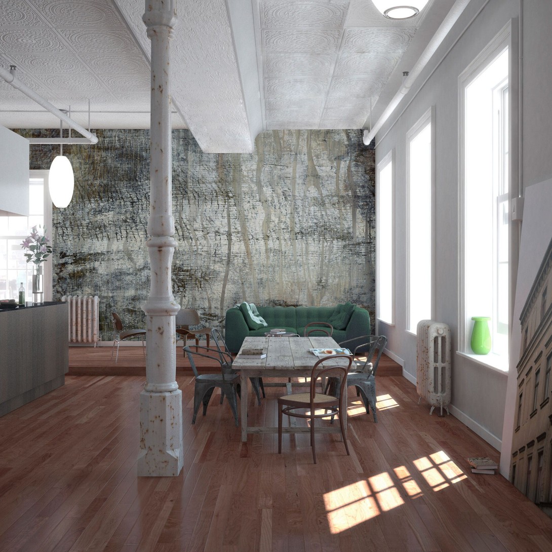 Mural Tecnografica Surfaces Woodland BROWN