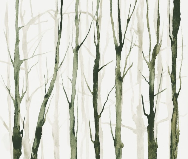 Mural Tecnografica Our Evergreens Art The Sign Alberi Zen GREEN