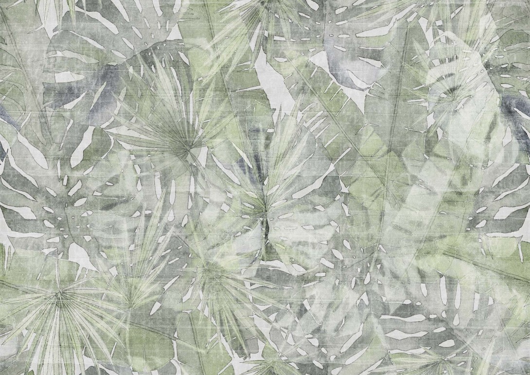 Mural Tecnografica Our Evergreens Art Marco Fontana Fitzcarraldo GREY-GREEN