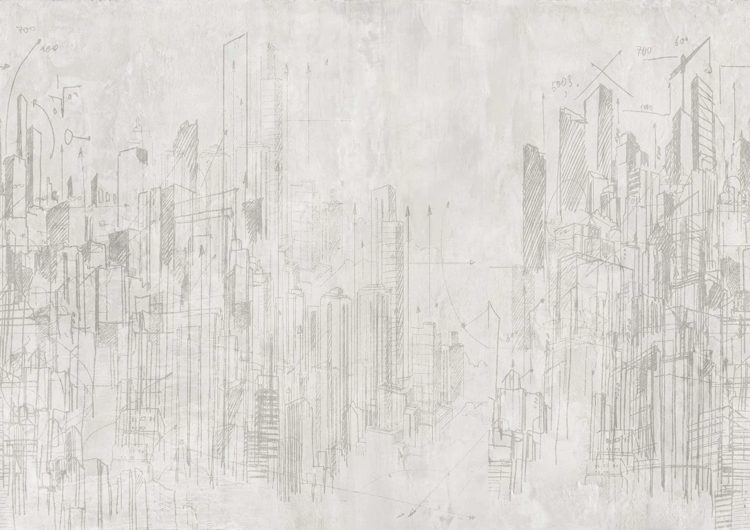 Mural Tecnografica Our Evergreens Art The Sign Grattacieli GRAFITE