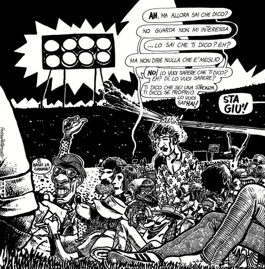 Mural Tecnografica Andrea Pazienza Pentothal ORIGINALE COMIC BOOK