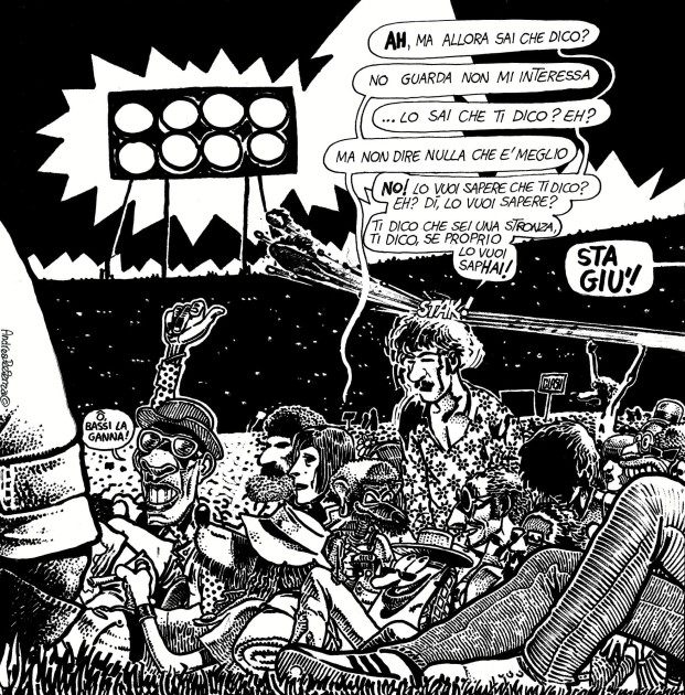 Mural Tecnografica Andrea Pazienza Pentothal ORIGINALE COMIC BOOK
