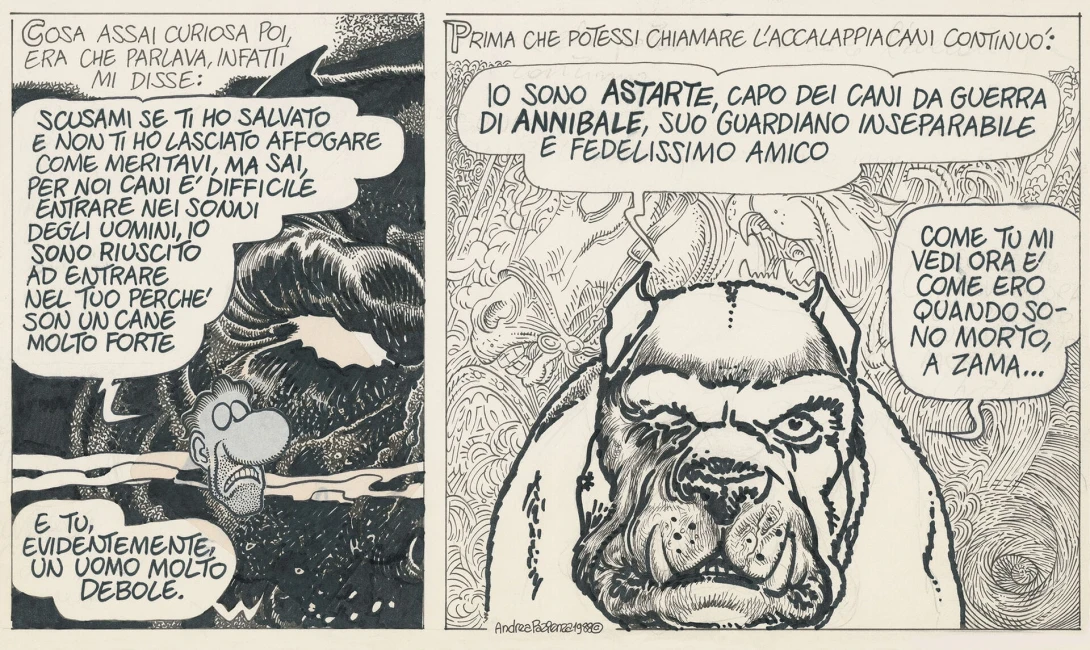 Mural Tecnografica Andrea Pazienza Io Sono Astarte BLACK AND WHITE