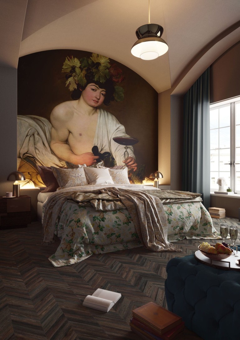 Mural Tecnografica Italian Masterpieces Caravaggio Bacchus