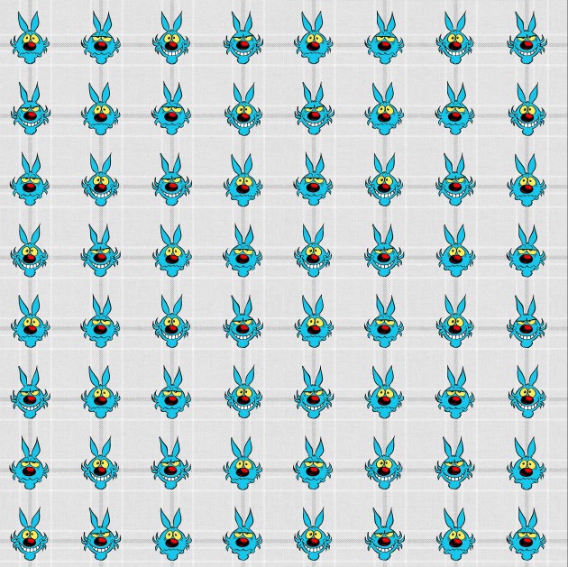 Mural Tecnografica Art Lupo Alberto Lupo Tartan COLOR