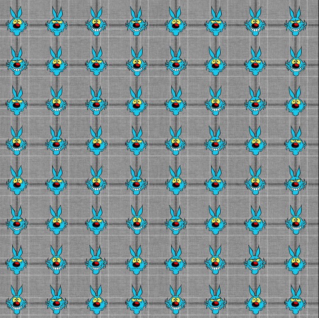 Mural Tecnografica Art Lupo Alberto Lupo Tartan COAL