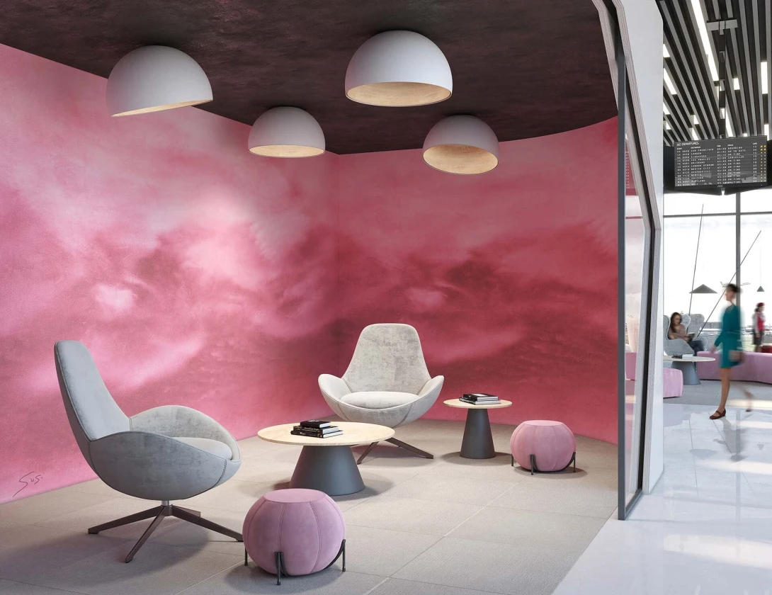 Mural Tecnografica Art Danilo Susi Nuage PINK DAWN