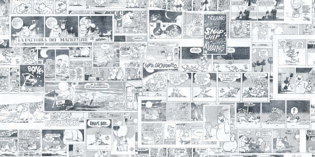 Mural Tecnografica Art Lupo Alberto McKenzie strips RODOVETRO