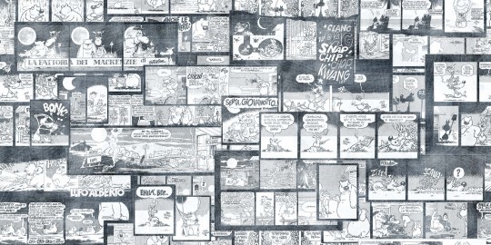 Mural Tecnografica Art Lupo Alberto McKenzie strips MICROFILM