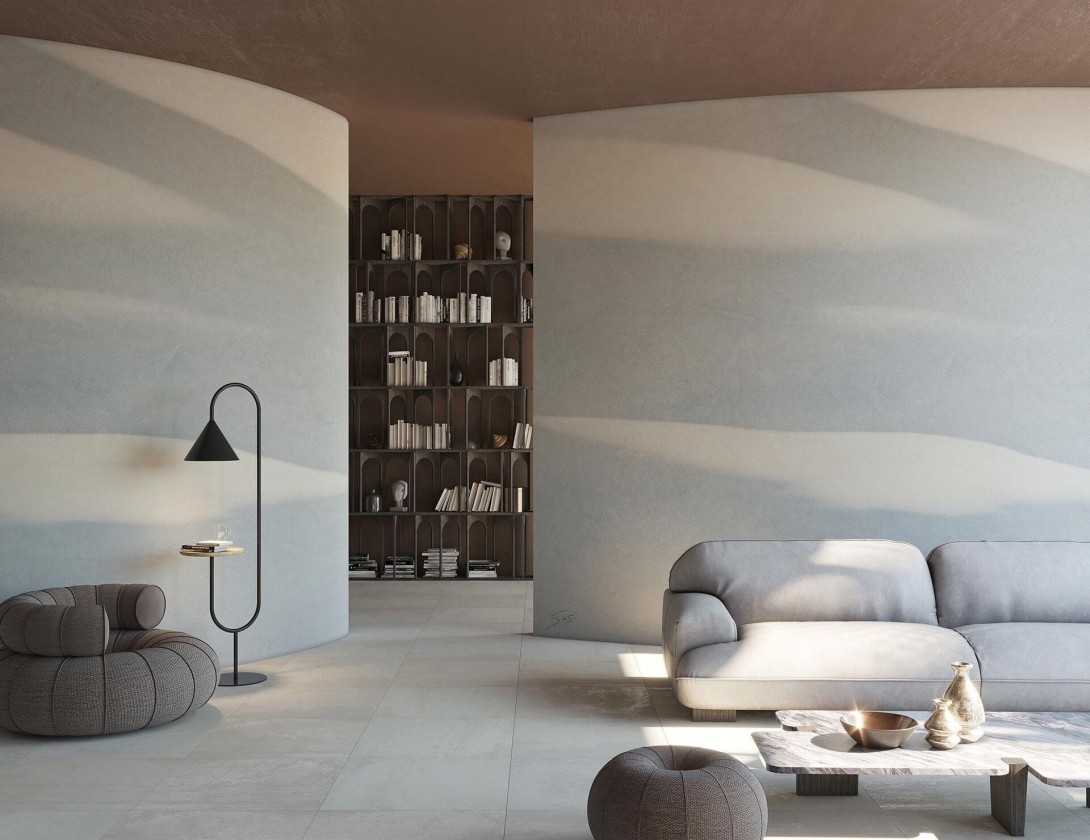 Mural Tecnografica Art Danilo Susi Cirrus GREY BLUE