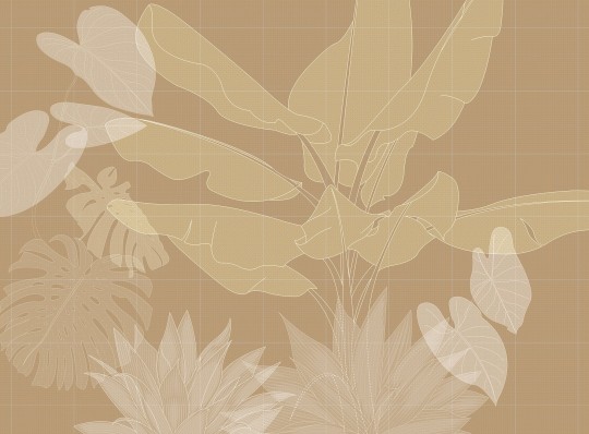 Mural Tecnografica Art Massimo Iosa Ghini Digital Jungle OCHRE