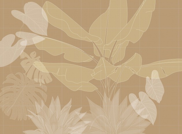 Mural Tecnografica Art Massimo Iosa Ghini Digital Jungle OCHRE