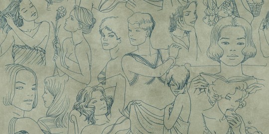 Mural Tecnografica Art Vittorio Giardino Sguardi GREEN