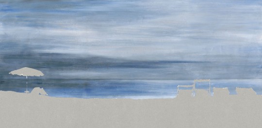 Mural Tecnografica Art Giorgia Beltrami Sky over Ravenna BLUE