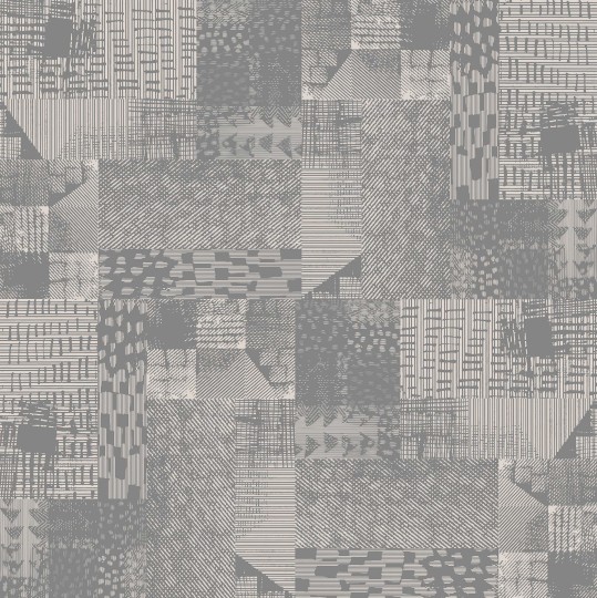 Mural Tecnografica Art Massimo Iosa Ghini Digital Wool GREY