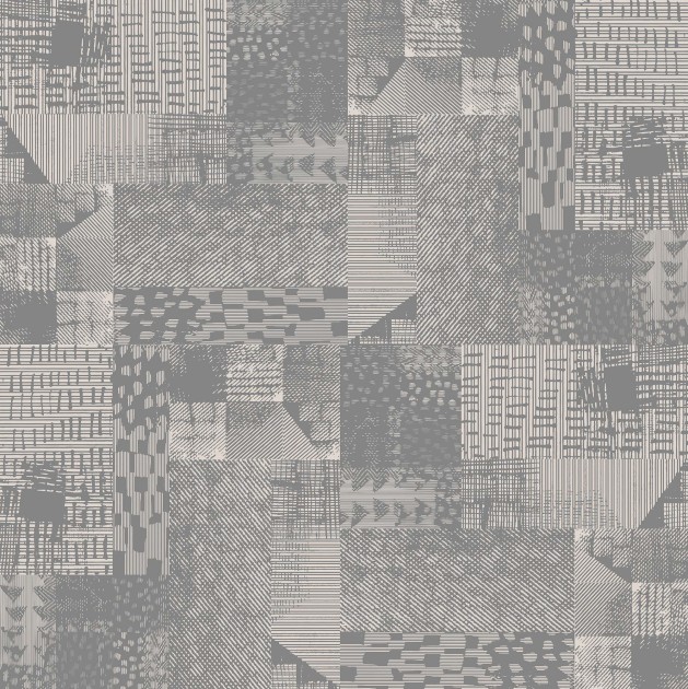 Mural Tecnografica Art Massimo Iosa Ghini Digital Wool GREY