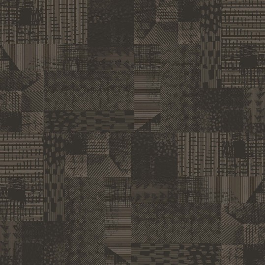 Mural Tecnografica Art Massimo Iosa Ghini Digital Wool BROWN