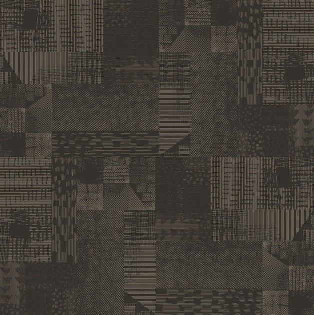 Mural Tecnografica Art Massimo Iosa Ghini Digital Wool BROWN